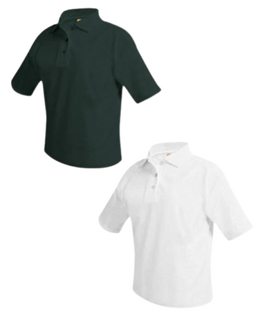 MIDDLE SCHOOL - Piqué Knit SS Polo/Youth Sizes with ACS Logo  (8760)