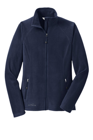 Eddie Bauer® Ladies Full-Zip Microfleece Jacket -Embroidered with ACS Staff Logo - Steel Grey or Navy - EB225