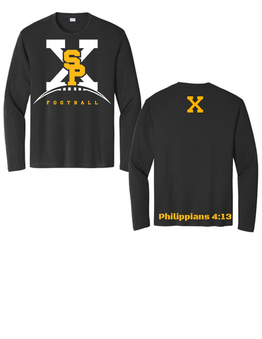 2024 Philippians 4:13 Sport-Tek® Long Sleeve PosiCharge® Competitor™ Tee (ST350LS) Black