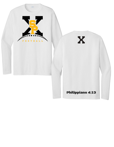 2024 Philippians 4:13 Sport-Tek® Long Sleeve PosiCharge® Competitor™ Tee (ST350LS) WHITE