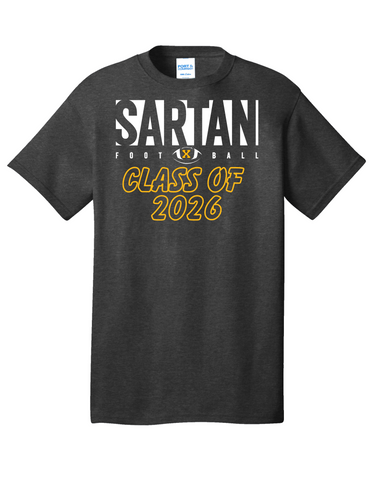 Class of 2026 Port & Co™ Core Cotton Tee (PC54) Black Heather
