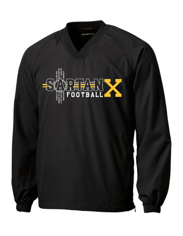 2025 COACH ZIA Sport-Tek® V-Neck Raglan Wind Shirt (JST72) GRAPHITE