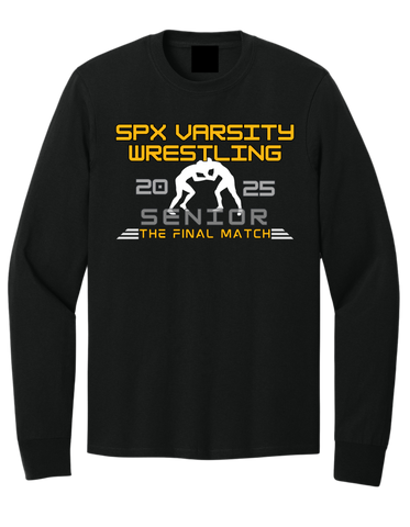 2025 SPX SENIOR Wrestling Sport-Tek® Long Sleeve PosiCharge® Competitor™ Tee (ST350LS) Black