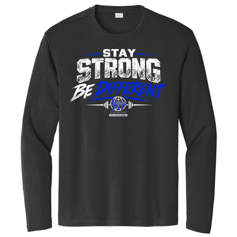 Sport-Tek® PosiCharge® Competitor™ Tee - Stay Strong- Long Sleeve - ST350LS BLACK