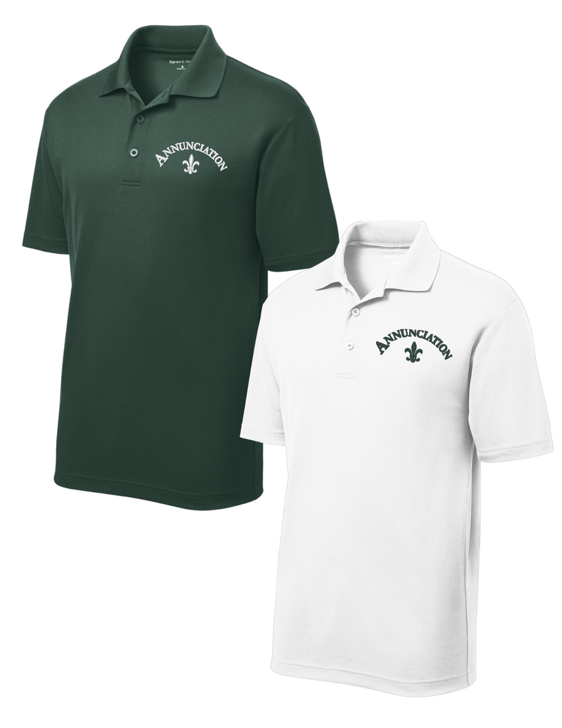 MIDDLE SCHOOL DriFit Polo Adult with Embroidered ACS Logo ST640 Sterling Outfitters