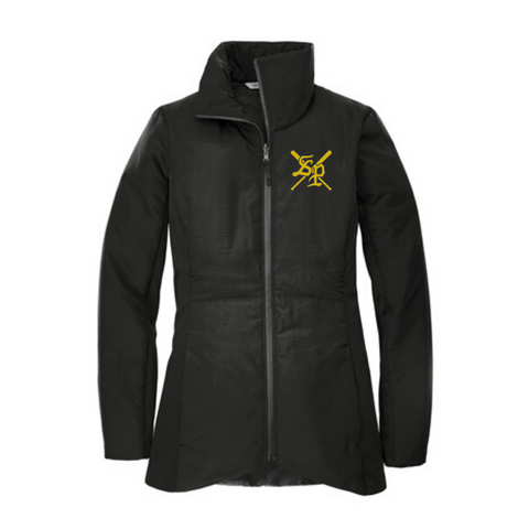 Ladies Insulated Jacket with Embroidered Baseball Logo- L902