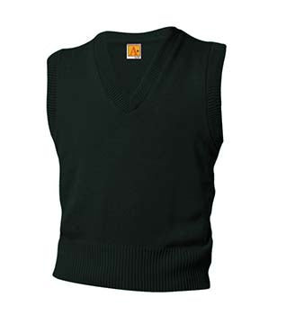 V-Neck Pullover Sweater Vest Embroidered with ACS Logo (6600)